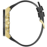 Guess Poseidon Chronograph Black Dial Black Silicone Strap Watch For Men - GW0425G1 Buy Now By Guess