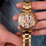 Guess Eclipse Multifunction Gold Dial Gold Steel Strap Watch for Women - GW0433L1 Buy Now By Guess