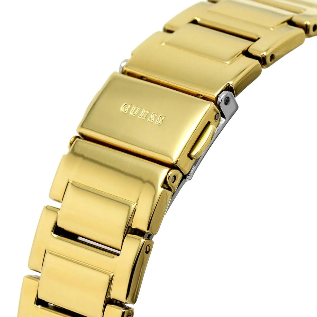 Guess Deco Quartz Crystals Gold Dial Gold Steel Strap Watch For Women - GW0472L2 Buy Now By Guess