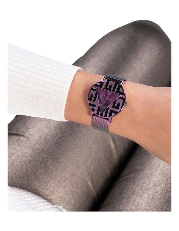 Guess Iconic Quartz Multicolor Dial Multicolor Mesh Bracelet Watch For Women - GW0479L1 Buy Now By Guess