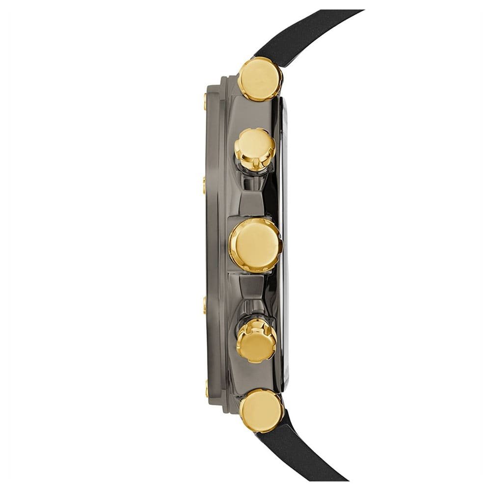 Guess Edge Chronograph Black Dial Black Leather Strap Watch For Men - GW0492G1 Buy Now By Guess