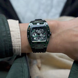 Guess Phoenix Analog Black Dial Black Silicone Strap Watch For Men- GW0499G7 Buy Now By Guess