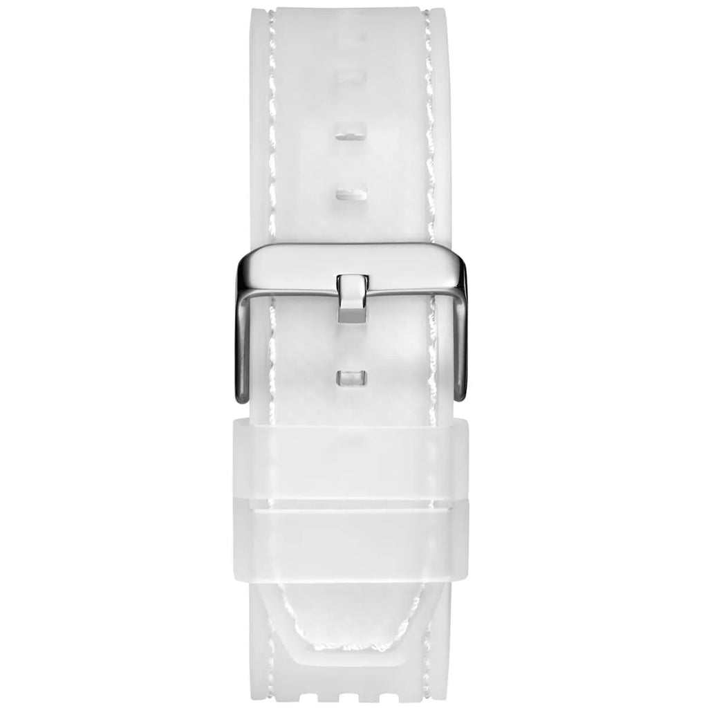 Guess Phoenix Analog Blue Dial White Silicone Strap Watch For Men - GE0499G6 Buy Now By Guess