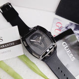 Guess Legend Black Dial Black Silicone Strap Watch For Men - GW0500G2 Buy Now By Guess