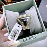 Guess Fame Quartz Black Dial Black Leather Strap Watch For Women - GW0504L5 Buy Now By Guess