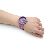 Guess Lily Analog Purple Dial Purple Steel Strap Watch For Women - GW0528L4 Buy Now By Guess