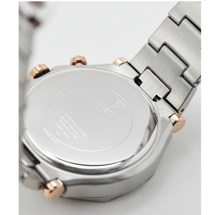 Guess Edge Chronograph Black Dial Silver Steel Strap Watch For Men - GW0539G1 Buy Now By Guess