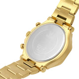 Guess Edge Chronograph Black Dial Gold Steel Strap Watch For Men - GW0539G2 Buy Now By Guess