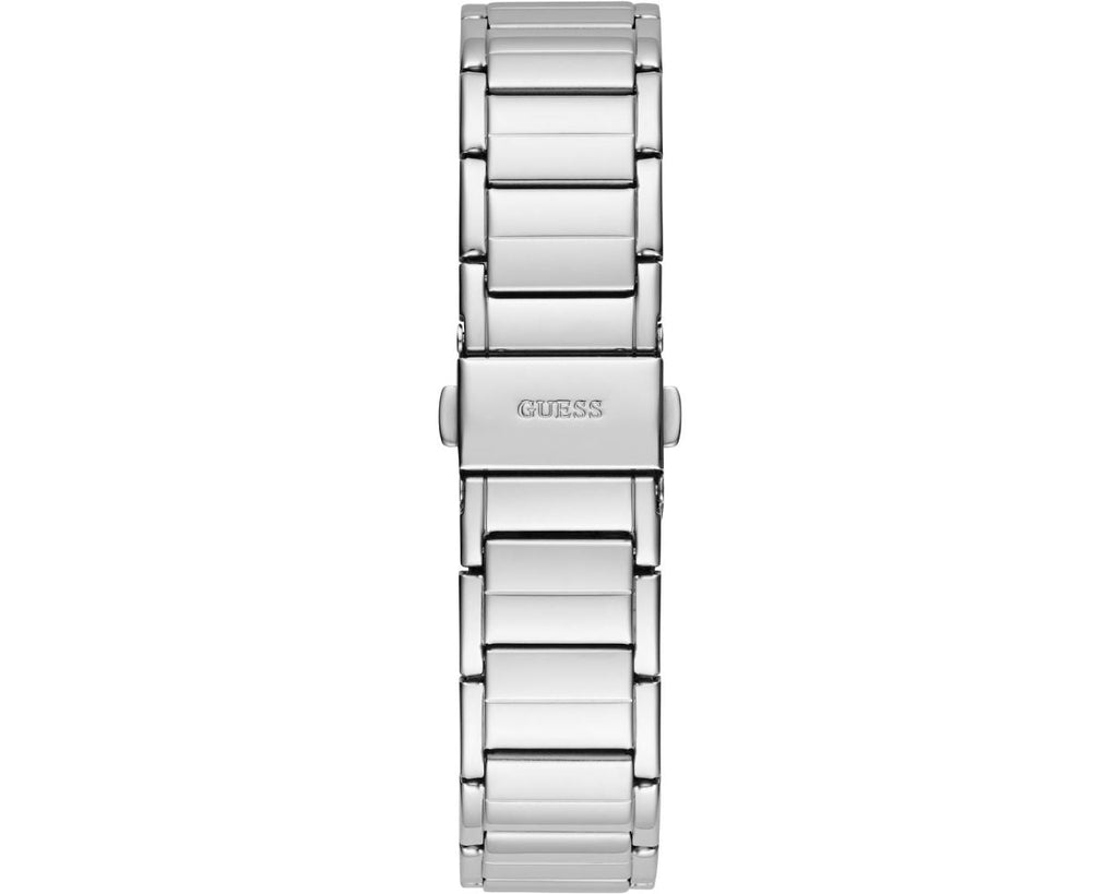 Guess Fusion Chronograph Crystals Silver Dial Silver Steel Strap Watch For Women - GW0552L1 Buy Now By Guess