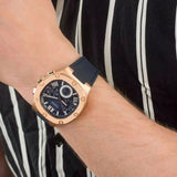 Guess Headline Multifunction Quartz Blue Dial Blue Silicone Strap Watch For Men - GW0571G2 Buy Now By Guess