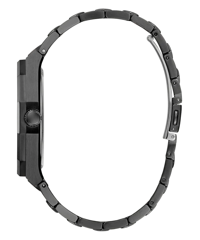 Guess Asset Quartz Black Dial Black Steel Strap Watch For Men - GW0575G3 Buy Now By Guess