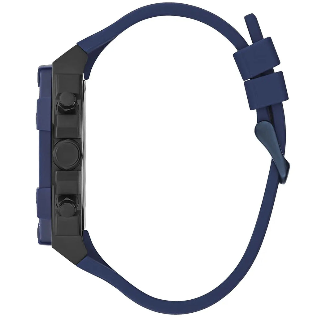 Guess Formula Multifunction Blue Dial Blue Silicone Strap Watch For Men - GW0579G3 Buy Now By Guess