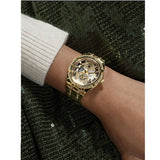 Guess Allara Quartz Gold Dial Gold Steel Strap Watch For Women - GW0604L2 Buy Now By Guess