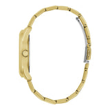 Guess Cubed Analog Gold Dial Gold Steel Strap Watch For Women - GW0606L2 Buy Now By Guess