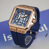 Guess Leo Chronograph Blue Dial Blue Silicone Strap Watch For Men - GW0637G3 Buy Now By Guess