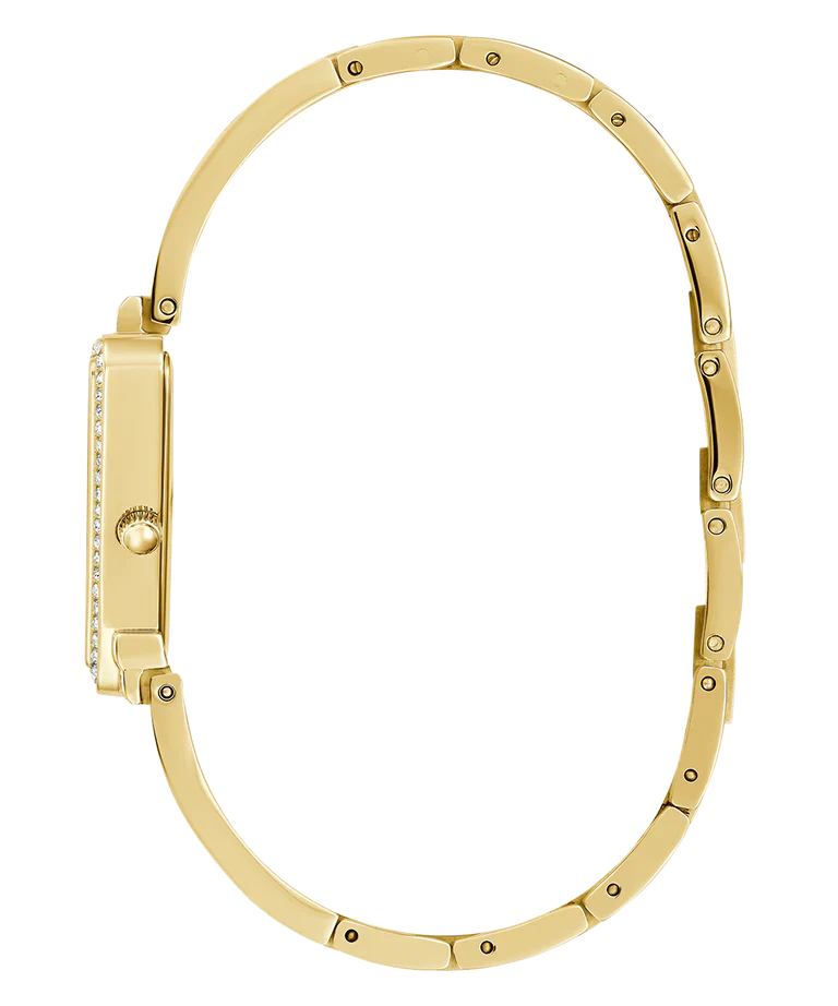 Guess Fame Crystals Gold Dial Gold Steel Strap Watch For Women - GW0644L2 Buy Now By Guess
