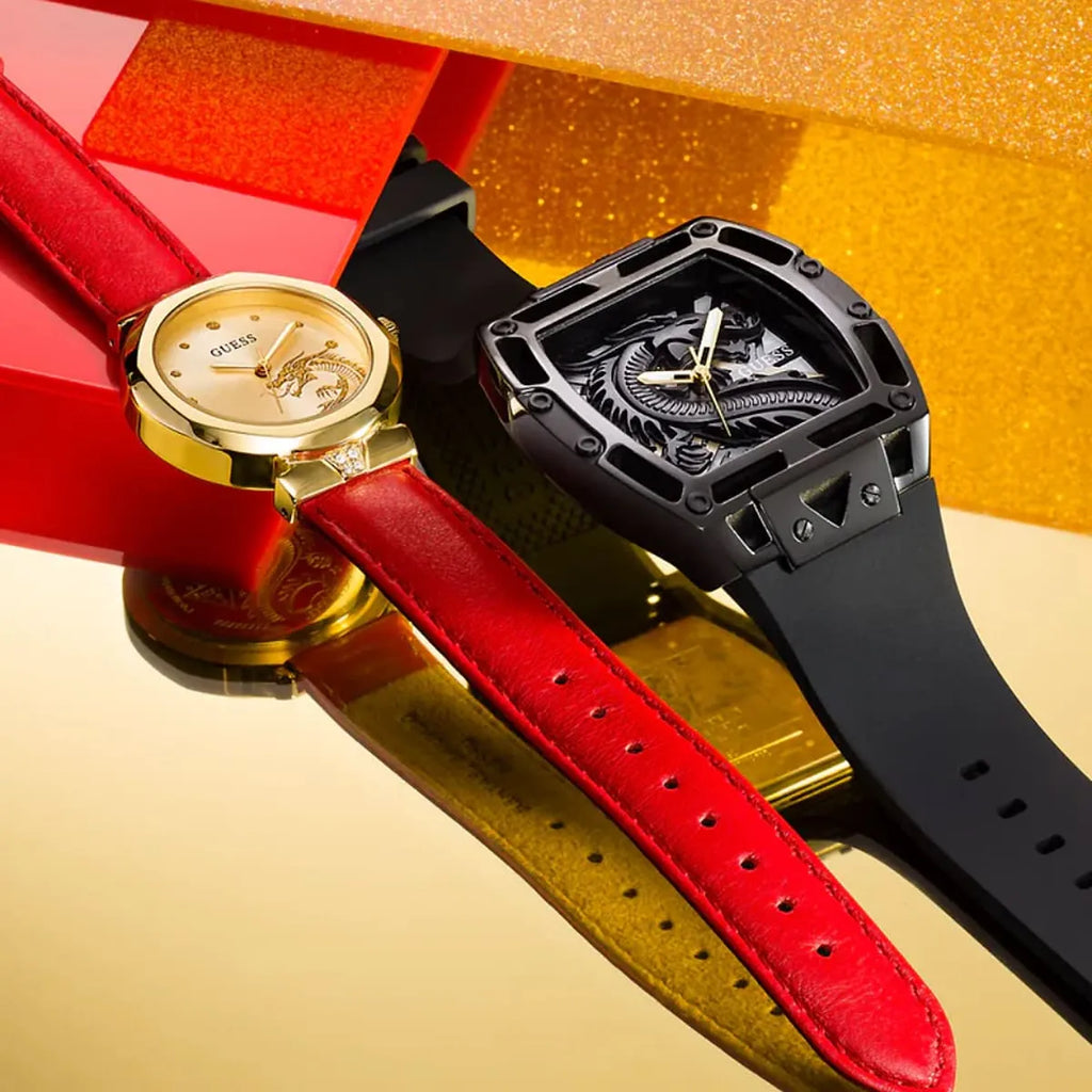 Guess Legend Analog Black Dial Black Rubber Strap Watch For Men - GW0648G1 Buy Now By Guess