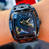 Guess Legend Analog Black Dial Black Rubber Strap Watch For Men - GW0648G1 Buy Now By Guess