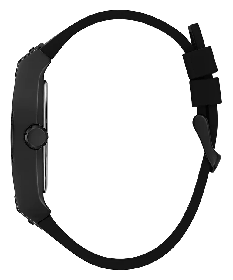 Guess Legend Analog Black Dial Black Rubber Strap Watch For Men - GW0648G1 Buy Now By Guess