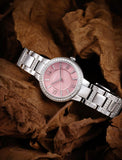 Fossil Virginia Pink Dial Silver Steel Strap Watch for Women - ES3504 Buy Now By Fossil
