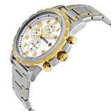 Fossil Dean Chronograph White Dial Silver Steel Strap Watch for Men - FS4795 Buy Now By Fossil