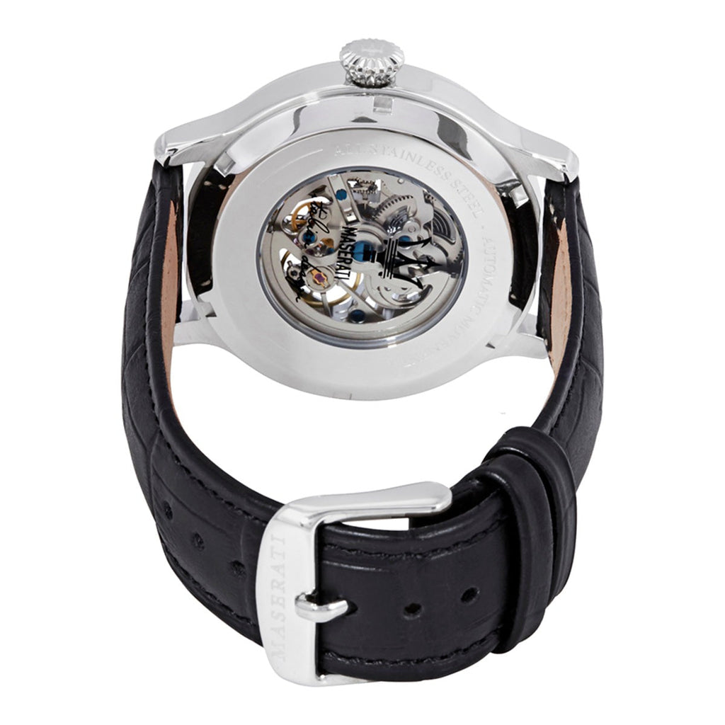 Maserati Epoca Automatic Skeleton Mechanical Silver Dial Watch For Men - R8821118003 Buy Now By Maserati