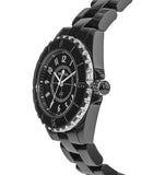 Chanel J12 Quartz Ceramic Black Dial Black Steel Strap Watch for Women - J12 H0682 Buy Now By Chanel