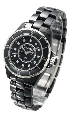 Chanel J12 Quartz Diamonds Black Dial Black Steel Strap Watch for Women - J12 H1625 Buy Now By Chanel