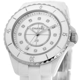 Chanel J12 Quartz Diamonds White Dial White Steel Strap Watch for Women - J12 H5703 Buy Now By Chanel
