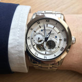 Bulova BVA Series Dual Aperture Silver Dial Silver Steel Strap Watch for Men - 96A118 Buy Now By Bulova