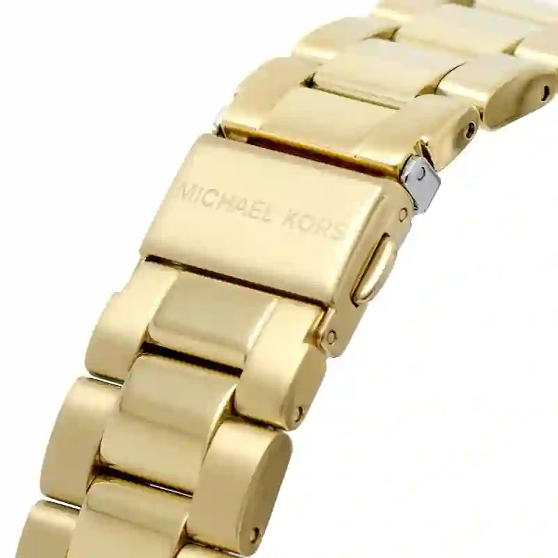 Michael Kors Everest Three-Hand Black Dial Gold Steel Strap Watch For Men - MK9078 Buy Now By Michael Kors