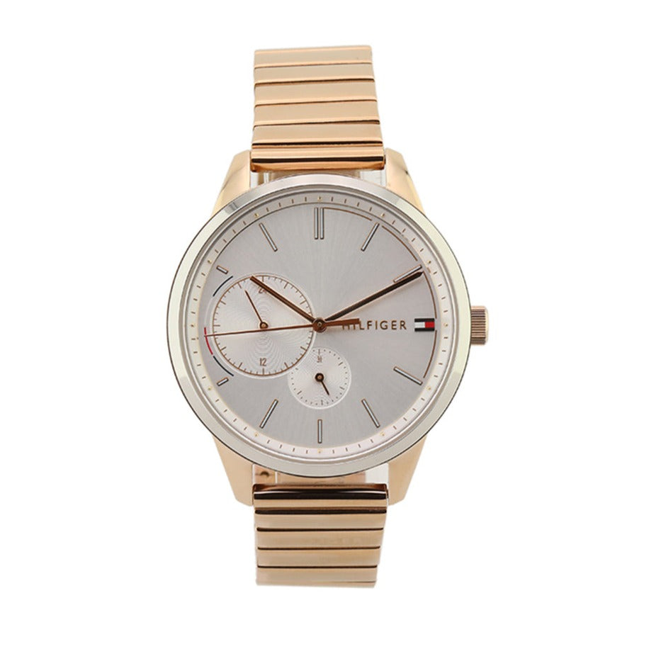 Tommy Hilfiger Brooke Silver Dial Rose Gold Steel Strap Watch for Women - 1782021 Buy Now By Tommy Hilfiger