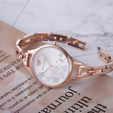 Emporio Armani Aurora Quartz Silver Dial Gold Steel Strap Watch For Women - AR11108 Buy Now By Emporio Armani