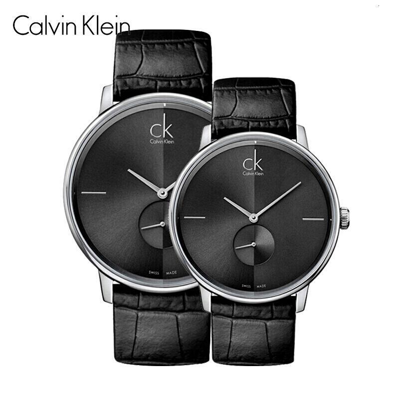 Calvin Klein Grey Dial Black Leather Strap Watch for Women - K2Y2Y1CU Buy Now By Calvin Klein
