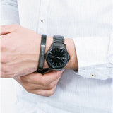 Armani Exchange Hampton Black Dial Black Steel Strap Watch For Men - AX7101 Buy Now By Armani Exchange