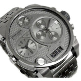 Diesel Mr Daddy 1.0 Gray Dial Gray Stainless Steel Watch For Men - DZ7247 Buy Now By Diesel