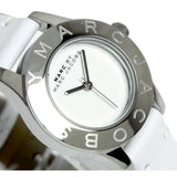 Marc Jacobs Mini Blade White Dial White Leather Strap Watch for Women - MBM1206 Buy Now By Marc Jacobs