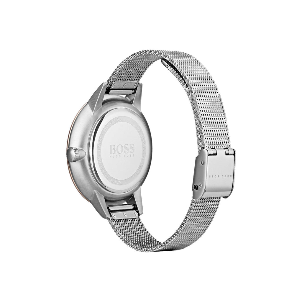 Hugo Boss Symphony Brown Dial Silver Mesh Bracelet Watch for Women - 1502423 Buy Now By Hugo Boss