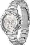 Hugo Boss Ikon Chronograph White Dial Silver Steel Strap Watch for Men - 1512962 Buy Now By Hugo Boss
