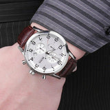 Hugo Boss Aeroliner Chronoraph White Dial Brown Leather Strap Watch For Men - HB1512447 Buy Now By Hugo Boss