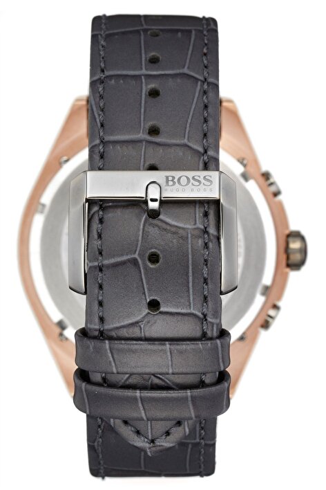 Hugo Boss Onyx Chronograph Grey Dial Black Leather Strap Watch For Men - HB1513366 Buy Now By Hugo Boss