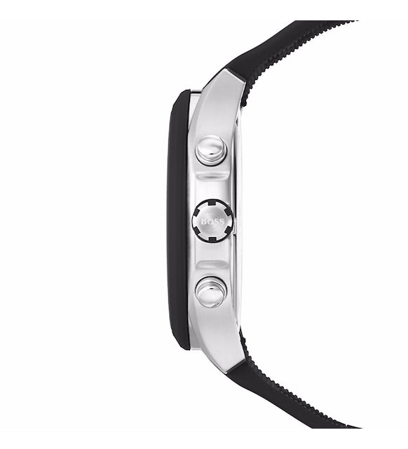 Hugo Boss Velocity Black Dial Black Leather Strap Watch for Men - 1513716 Buy Now By Hugo Boss