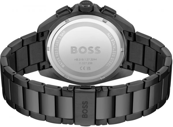 Hugo Boss Onyx Black Dial Black Steel Strap Watch for Men - 1513365 Buy Now By Hugo Boss