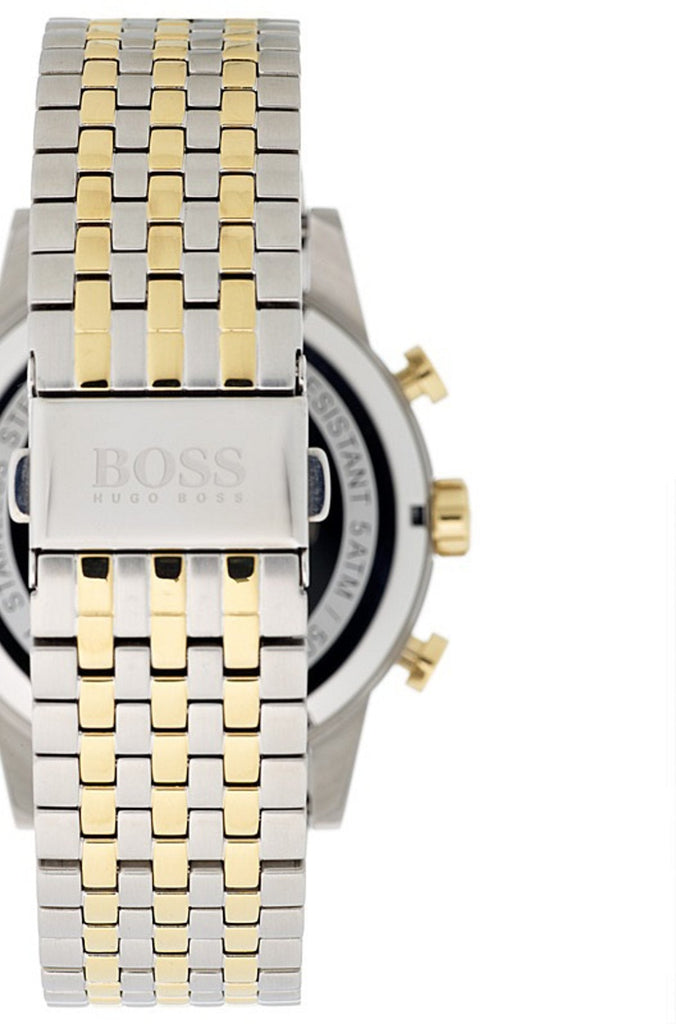 Hugo Boss Navigator White Dial Two Tone Steel Strap Watch for Men - 1513499 Buy Now By Hugo Boss