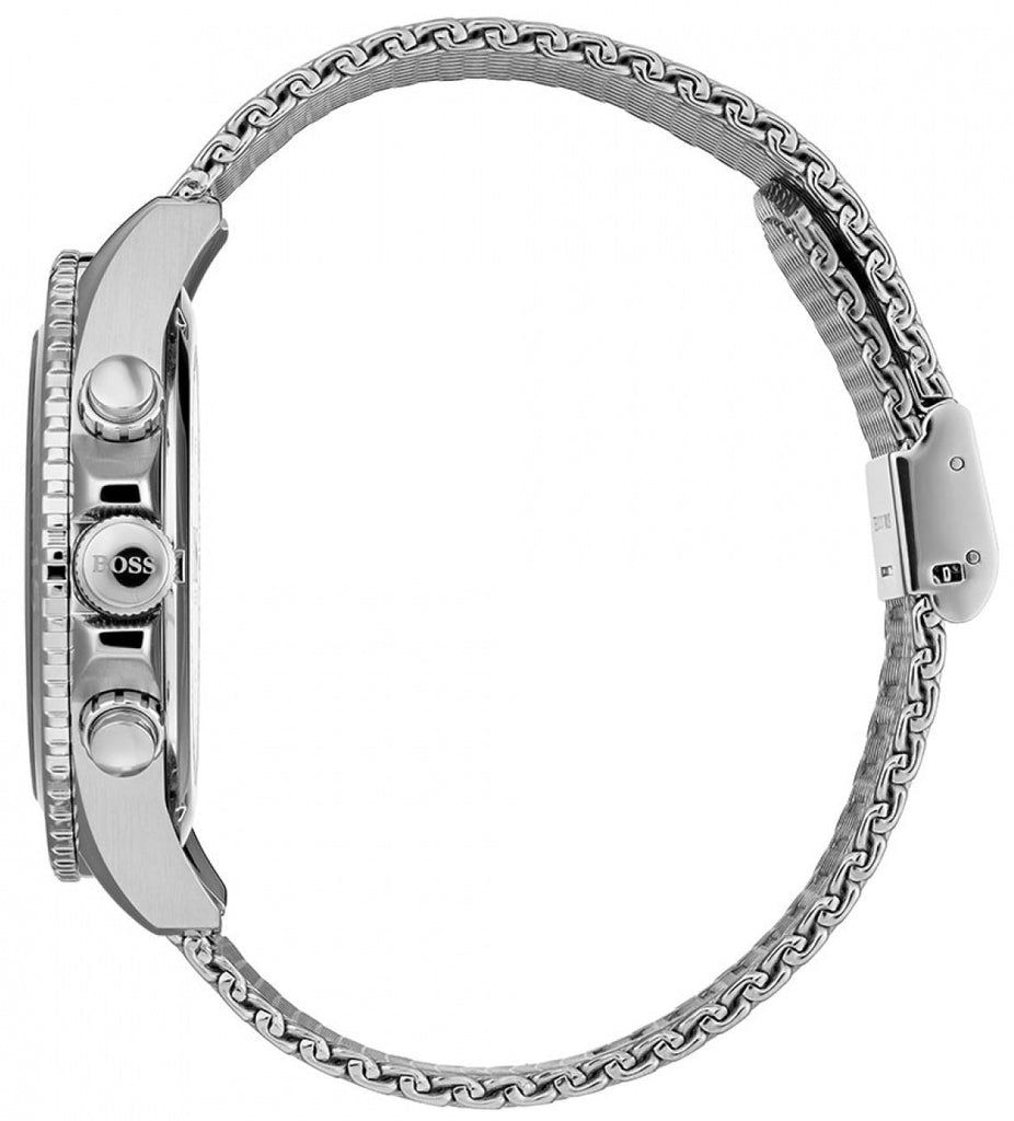 Hugo Boss Ocean Edition Black Dial Silver Mesh Bracelet Watch for Men - 1513701 Buy Now By Hugo Boss