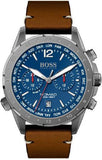 Hugo Boss Nomad Blue Dial Brown Leather Strap Watch for Men - 1513773 Buy Now By Hugo Boss