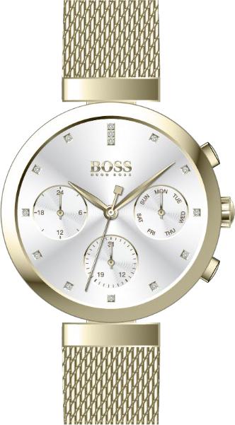 Hugo Boss Flawless White Dial Gold Mesh Bracelet Watch for Women - 1502552 Buy Now By Hugo Boss