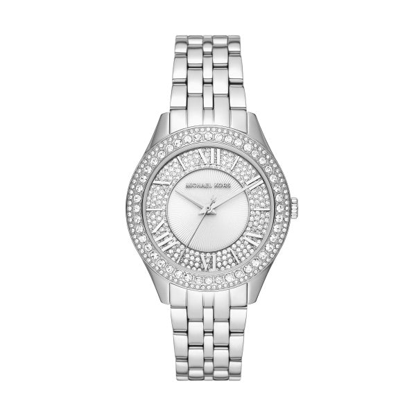 Michael Kors Harlowe Three-Hand Quartz Silver Dial Silver Steel Strap Watch For Women - MK4708 Buy Now By Michael Kors