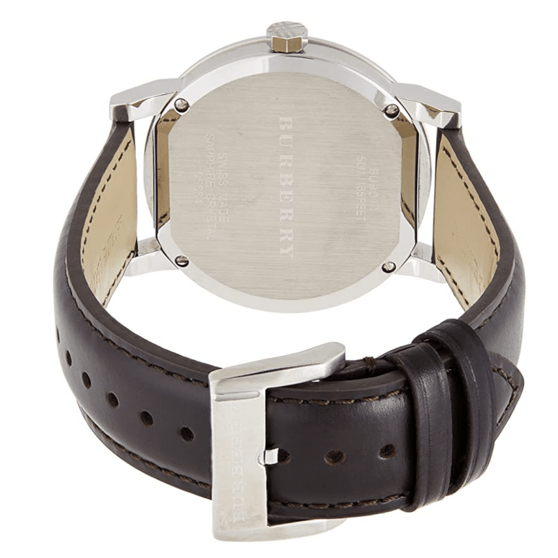 Burberry The City Gold Dial Brown Leather Strap Watch for Men - BU9011 Buy Now By Burberry