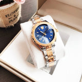 Versace Hellenyium Blue Dial Two Tone Steel Strap Watch for Women - V12060017 Buy Now By Versace